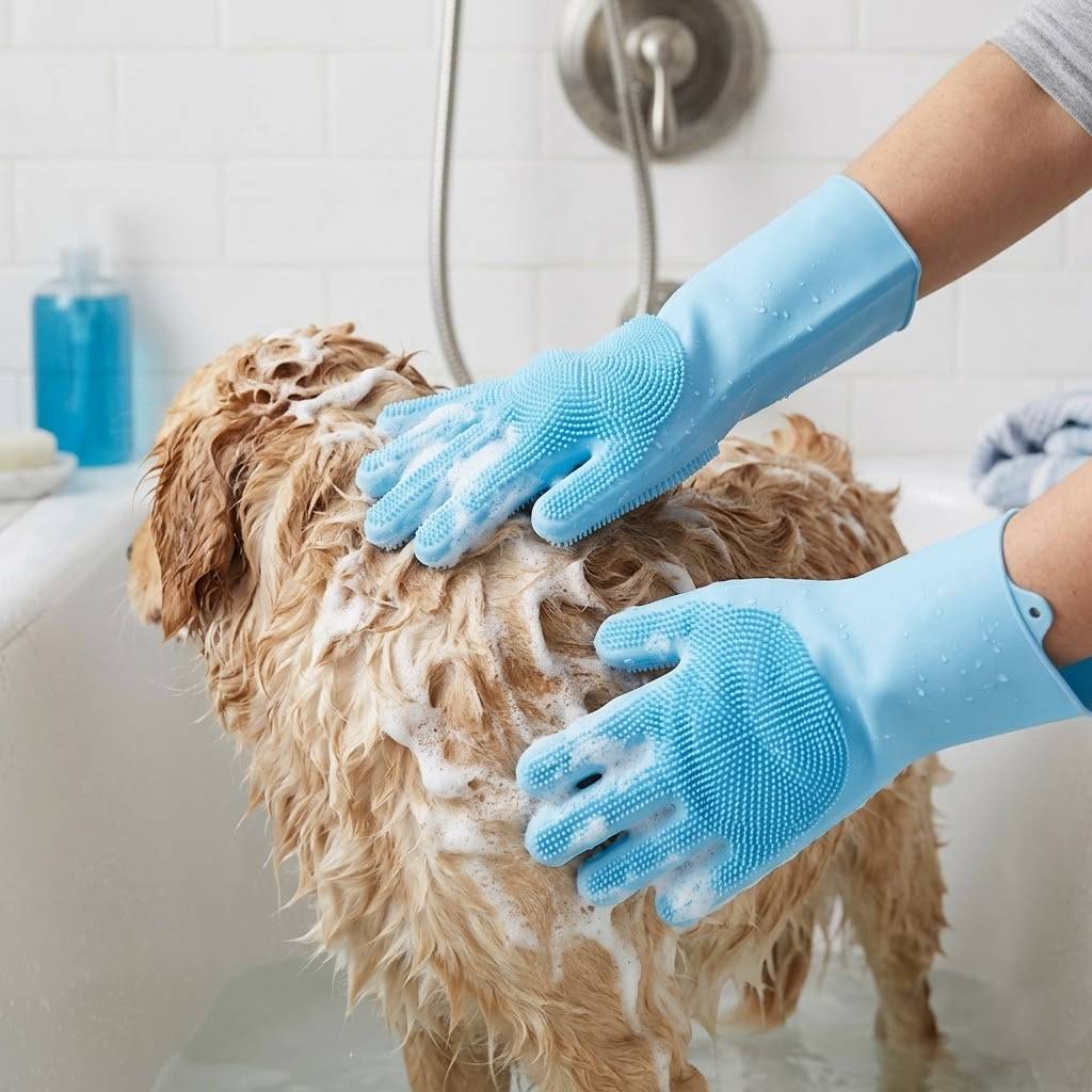 Pet Grooming & Massage Gloves