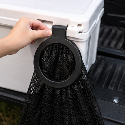 Cooler Can – Quick-Mount Outdoor Trash Can Accessory – Matte Black