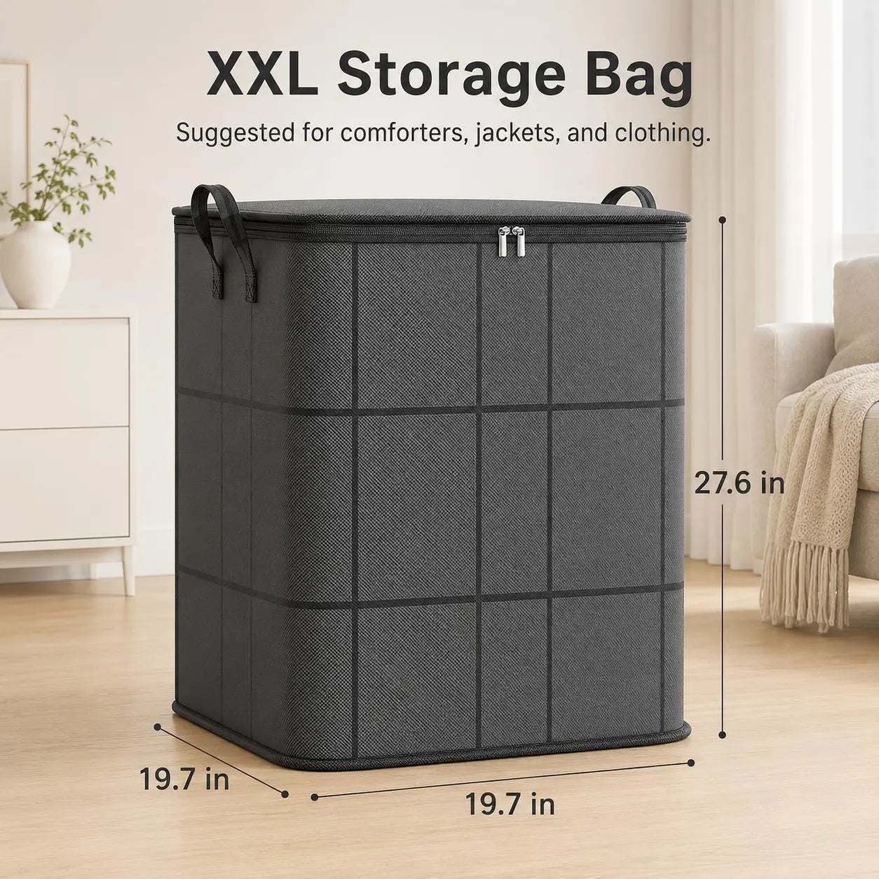 🎁Summer Limited-Time 50% OFF 🔥 – Large Capacity Zippered Fabric Organizer for Bedding & Clothes