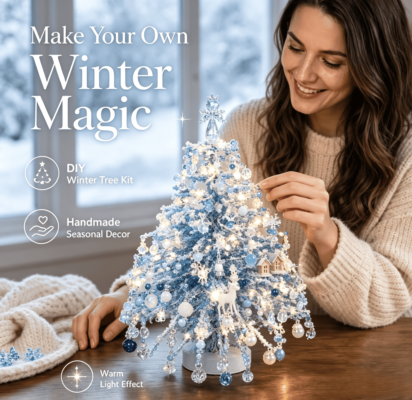 🔥Last Day 50% OFF🎄✨ DIY Beaded Christmas Tree Kit – 🎅Create Your Own Sparkling Holiday Decoration