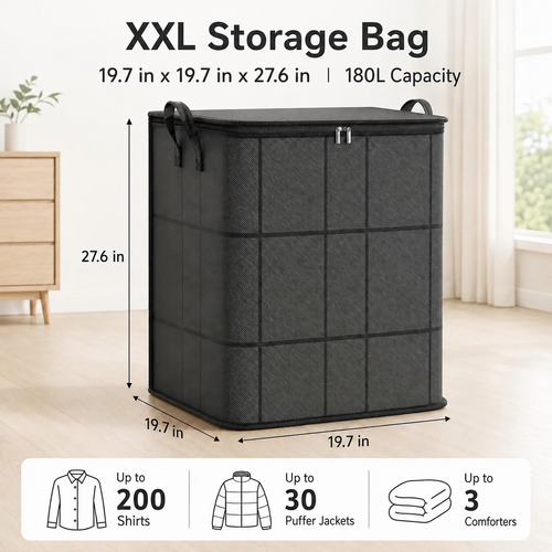 🎁Summer Limited-Time 50% OFF 🔥 – Large Capacity Zippered Fabric Organizer for Bedding & Clothes