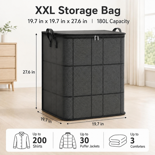 🎁Summer Limited-Time 50% OFF 🔥 – Large Capacity Zippered Fabric Organizer for Bedding & Clothes