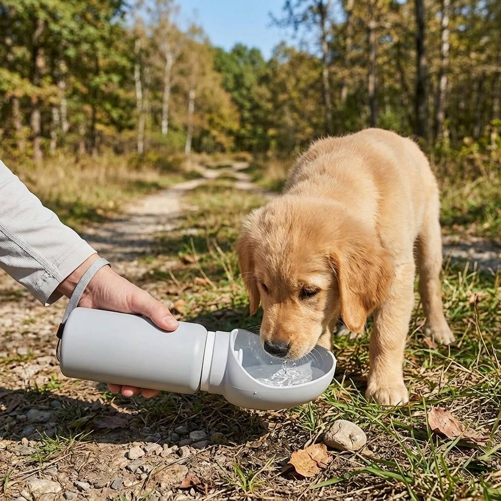 Foldable Outdoor Pet Water Bottle