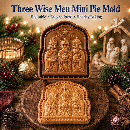 ✝️ Christmas Nativity Mini Pie Mold Collection | Reusable Embossed Molds with Jesus, Nativity & Faith-Inspired Designs🥧