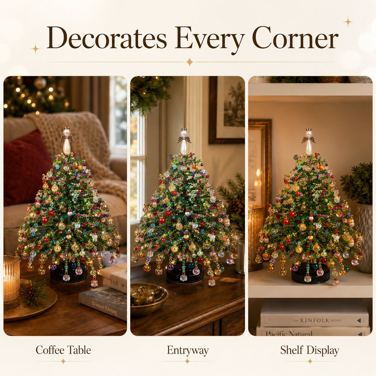 🔥Last Day 50% OFF🎄✨ DIY Beaded Christmas Tree Kit – 🎅Create Your Own Sparkling Holiday Decoration