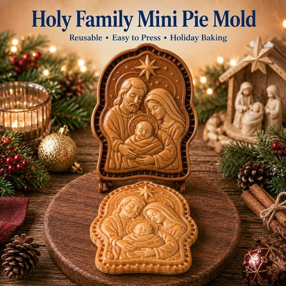 ✝️ Christmas Nativity Mini Pie Mold Collection | Reusable Embossed Molds with Jesus, Nativity & Faith-Inspired Designs🥧