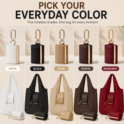 🔥LAST DAY 50% OFF -👜Foldable Shopping Bag Keychain Eco-Friendly Reusable Tote Bag🔑