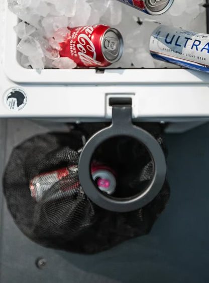 Cooler Can - Outdoor Cooler Trash Can Accessory - Matte Black Finish