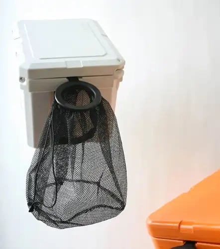 Cooler Can - Outdoor Cooler Trash Can Accessory - Matte Black Finish