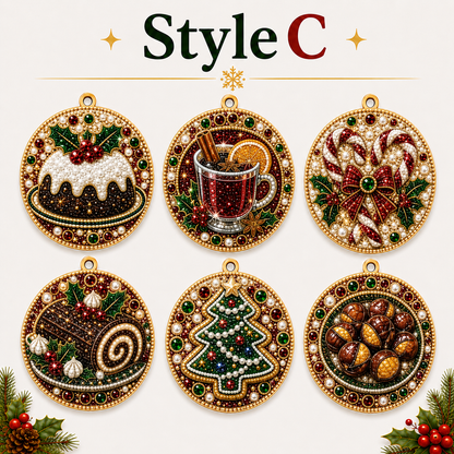 ✨ Christmas Diamond Art Ornament Kit – Make 6 Festive Keepsakes 🎄