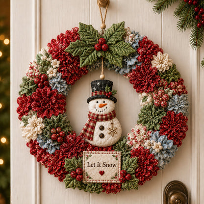 🔥50% Off Last Day-Christmas 3D Fabric Poke Wreath DIY Kit🎄(📦Buy 2 Free Shipping)