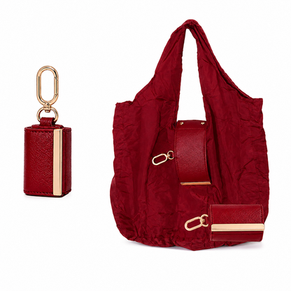 🔥LAST DAY 50% OFF -👜Foldable Shopping Bag Keychain Eco-Friendly Reusable Tote Bag🔑