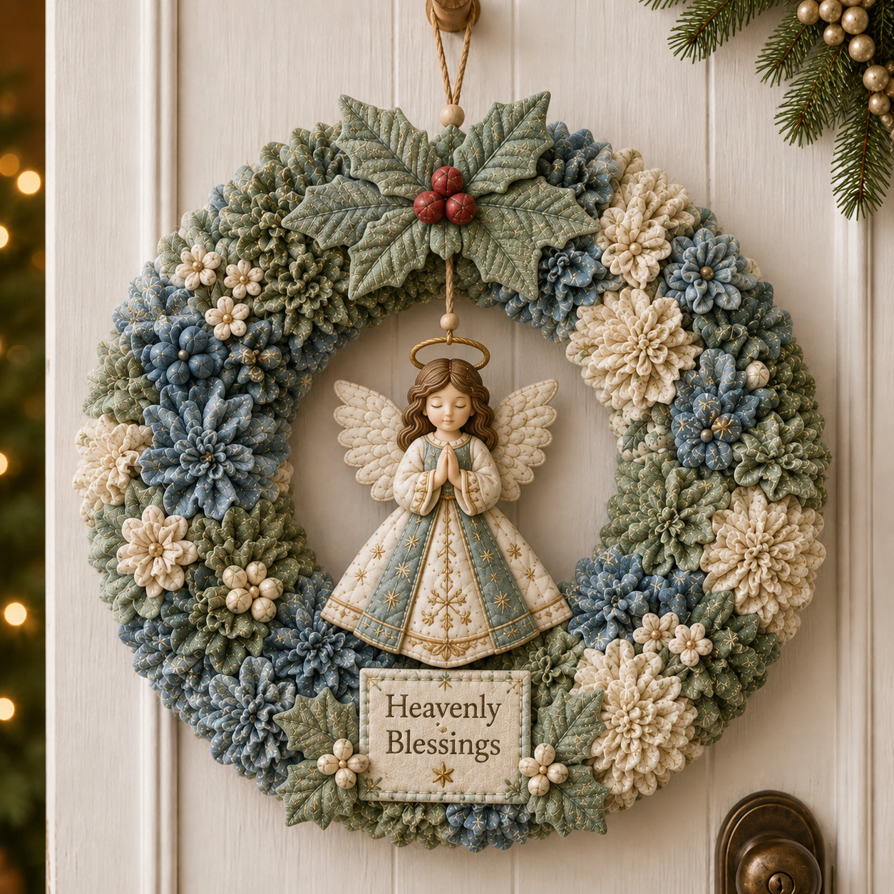 🔥50% Off Last Day-Christmas 3D Fabric Poke Wreath DIY Kit🎄(📦Buy 2 Free Shipping)