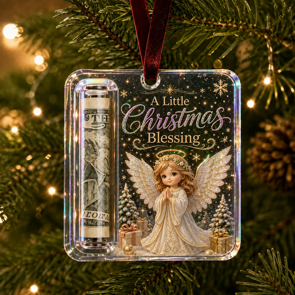 🔥LAST DAY 50% OFF -🎄Christmas Cash Gift Ornament💵- Turn a Simple Cash Gift Into a Christmas Surprise