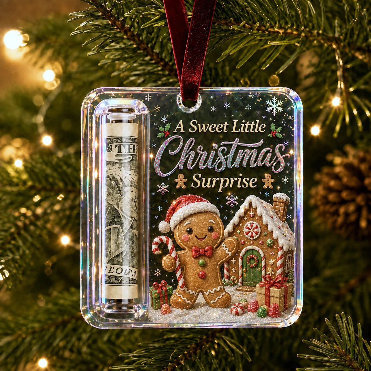 🔥LAST DAY 50% OFF -🎄Christmas Cash Gift Ornament💵- Turn a Simple Cash Gift Into a Christmas Surprise