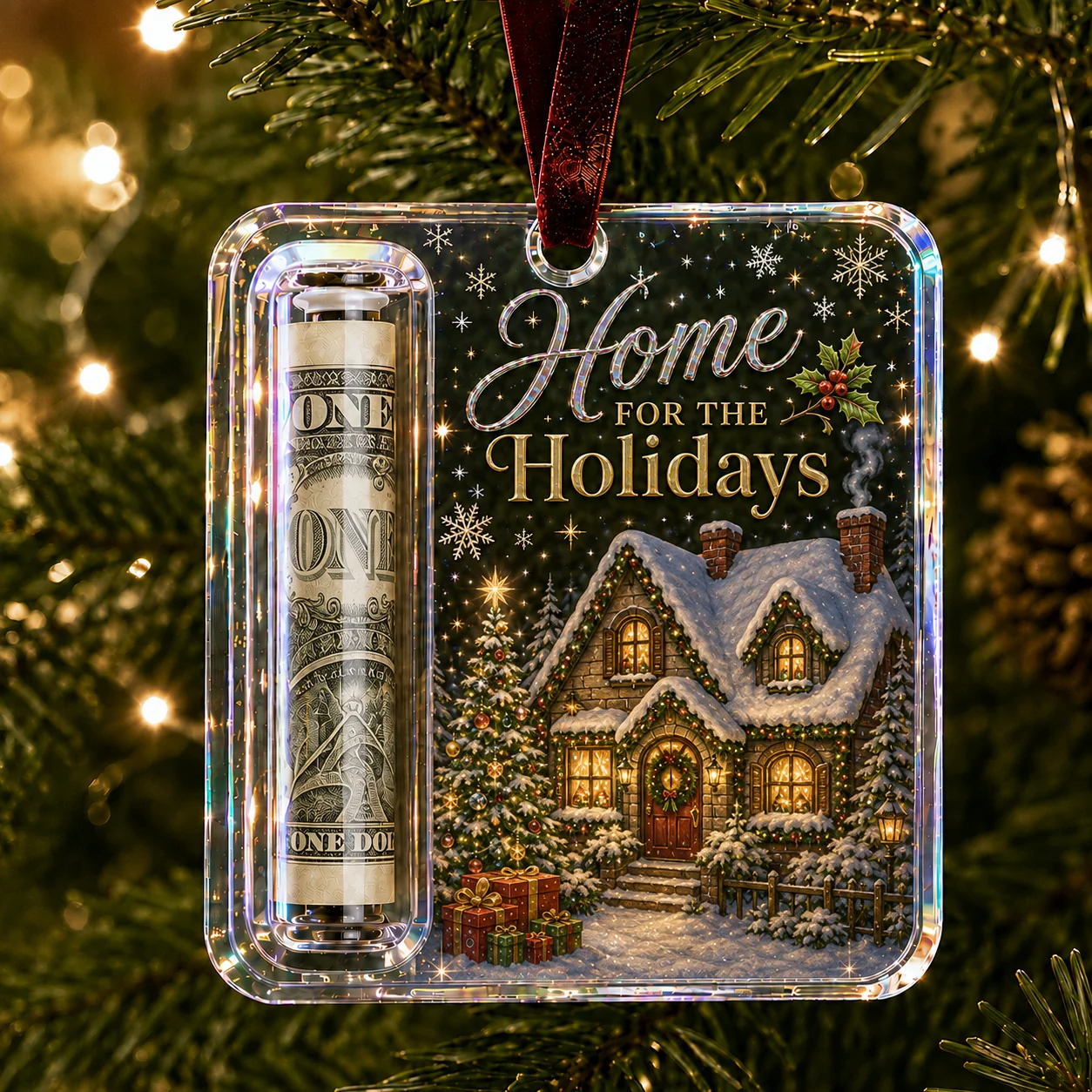 🔥LAST DAY 50% OFF -🎄Christmas Cash Gift Ornament💵- Turn a Simple Cash Gift Into a Christmas Surprise