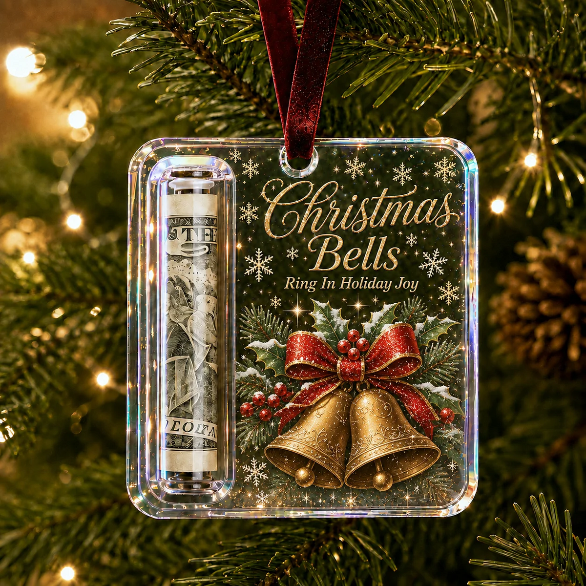 🔥LAST DAY 50% OFF -🎄Christmas Cash Gift Ornament💵- Turn a Simple Cash Gift Into a Christmas Surprise