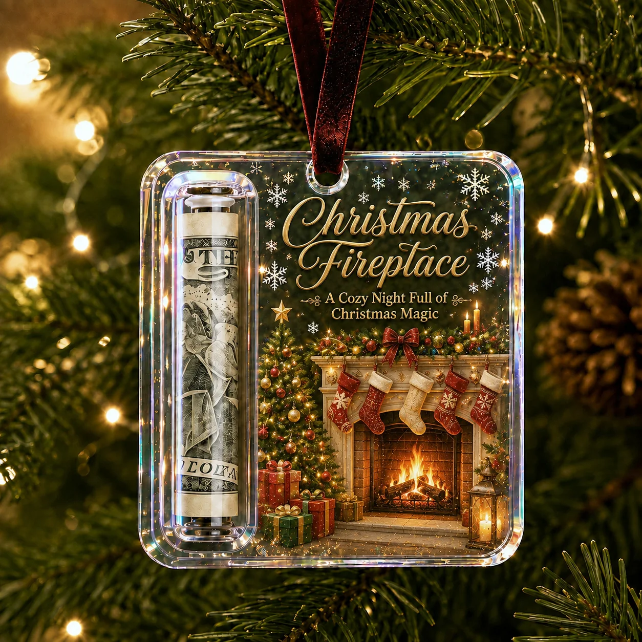 🔥LAST DAY 50% OFF -🎄Christmas Cash Gift Ornament💵- Turn a Simple Cash Gift Into a Christmas Surprise