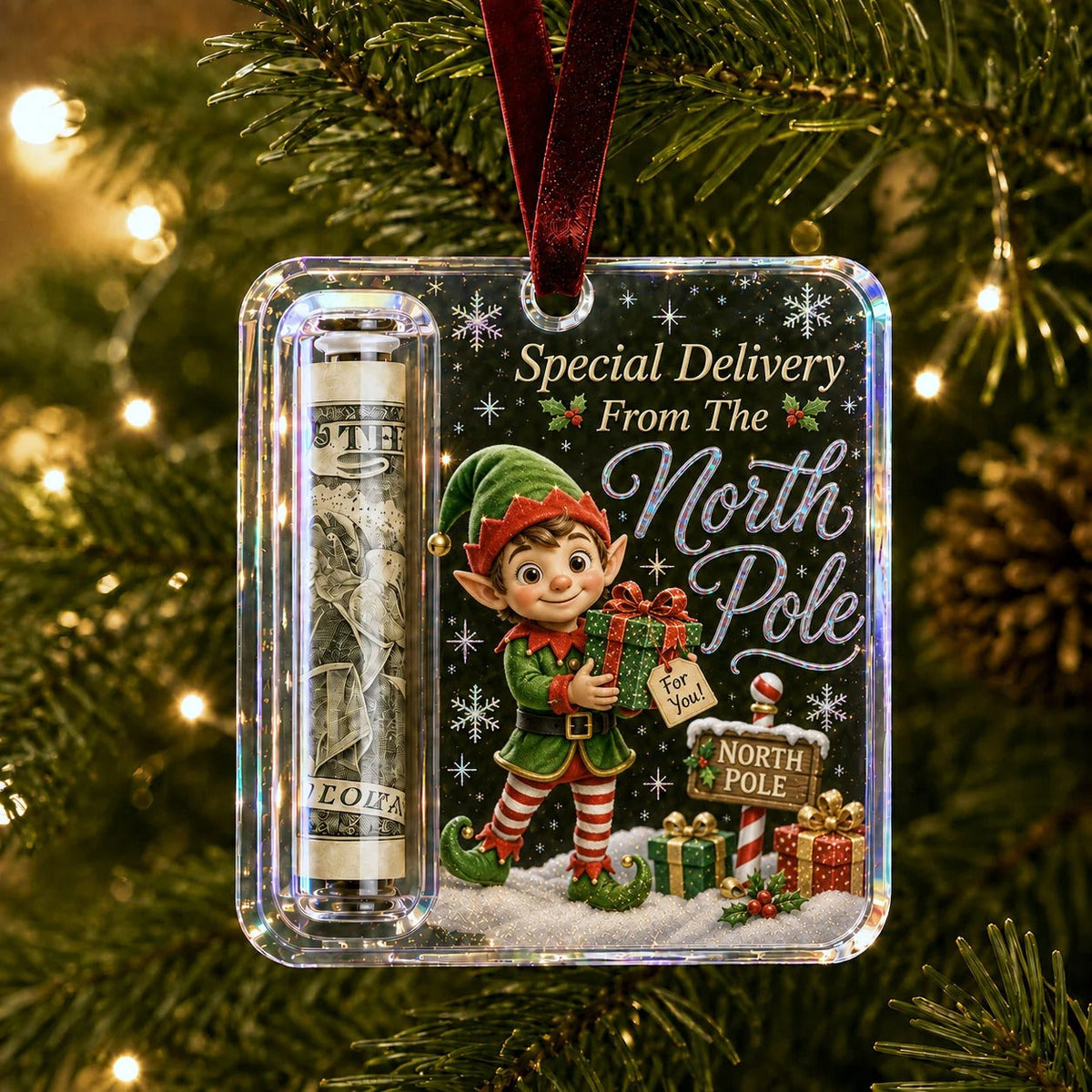 🔥LAST DAY 50% OFF -🎄Christmas Cash Gift Ornament💵- Turn a Simple Cash Gift Into a Christmas Surprise